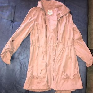 Blush trench utility jacket